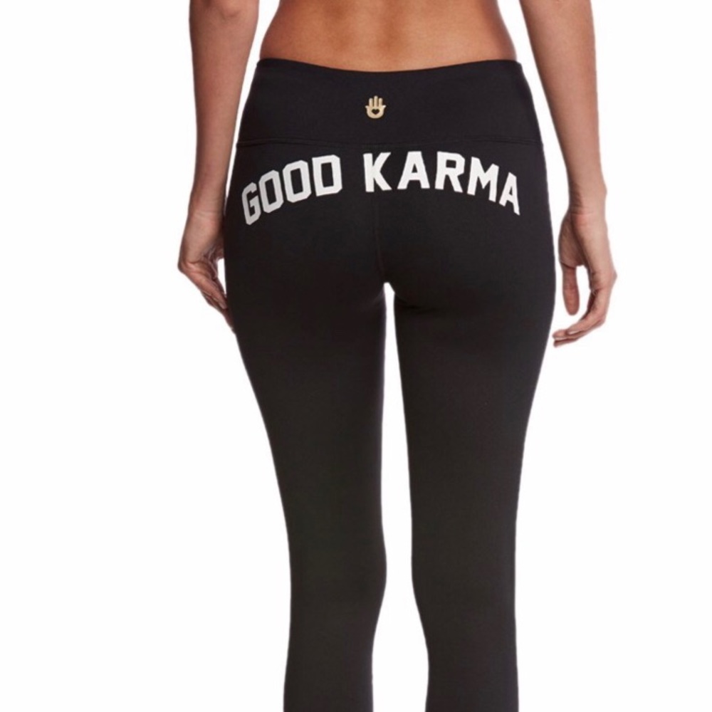 Spiritual Gangster black leggings good karma